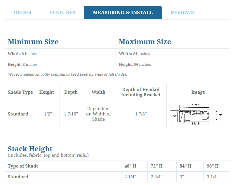Stack Heights How Thick Will Your Shade Be? Blog